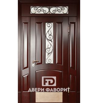 железная с верхней вставкой дверь (терморазрыв)