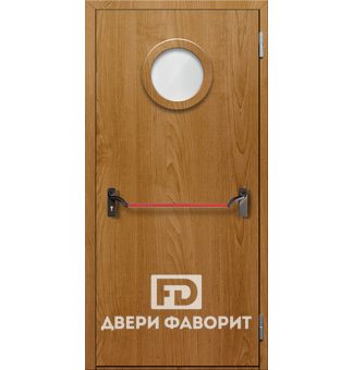 противопожарная дверь с отделкой МДФ