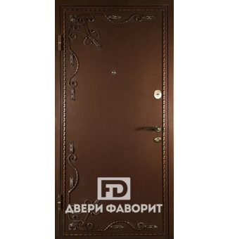 Дверь с цинкогрунтом (ковка)