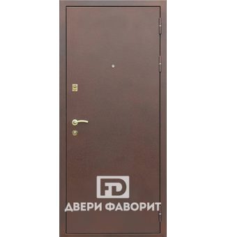 Дверь уличная с терморазрывом, отделка цинкогрунт