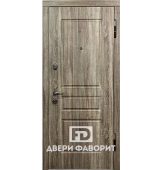 Уличная дверь с терморазрывом, отделка МДФ