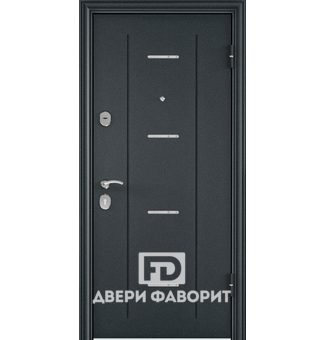 Дверь входная с отделкой цинкогрунт