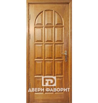 Дверь уличная с отделкой филёнчатый МДФ