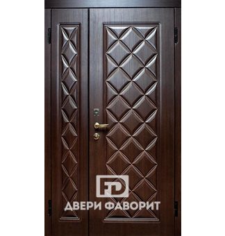 дверь двустворчатая с отделкой винорит